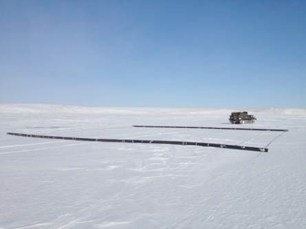 The Electromagnetic system towed by all-terrain vehicle (Photo: I. Semiletov)